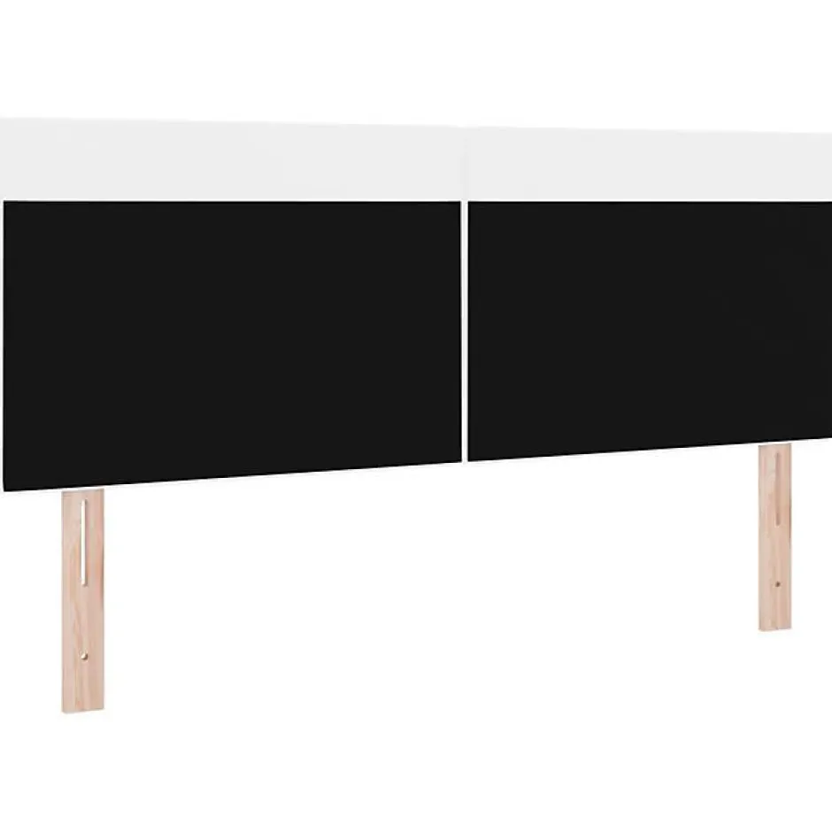 Vidaxl Tête de lit LED Blanc 160 cm Cuir synthétique Outlet