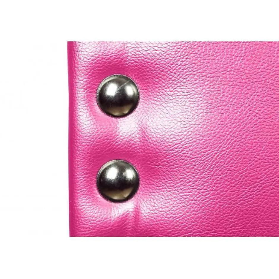 Eccox Tête de lit Lily en similicuir rose 90