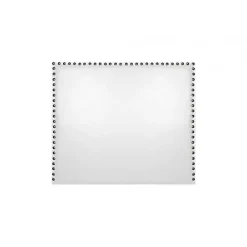 Eccox Tête de lit Lily en similicuir blanc 90