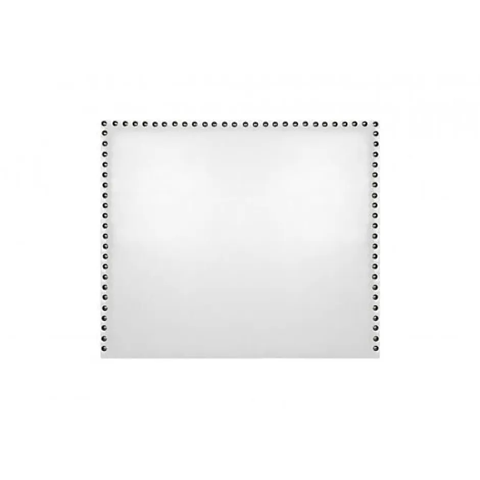 Eccox Tête de lit Lily en similicuir blanc 90