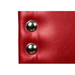 Eccox Tête de lit Lily en similicuir rouge 90
