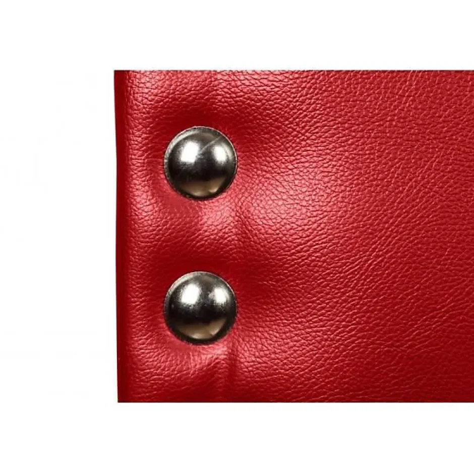 Eccox Tête de lit Lily en similicuir rouge 90