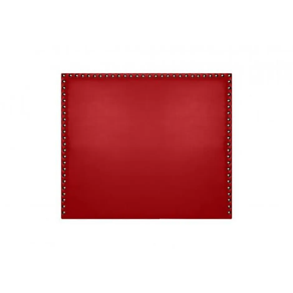 Eccox Tête de lit Lily en similicuir rouge 90