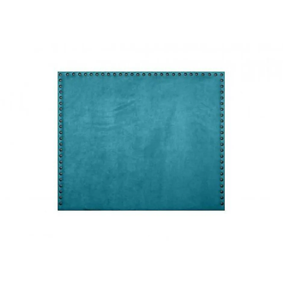 Eccox Tête de lit Lily en tissu turquoise 100