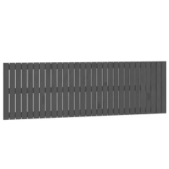Vidaxl Tête de lit murale Gris 185x3x60 cm Bois massif de pin Discount