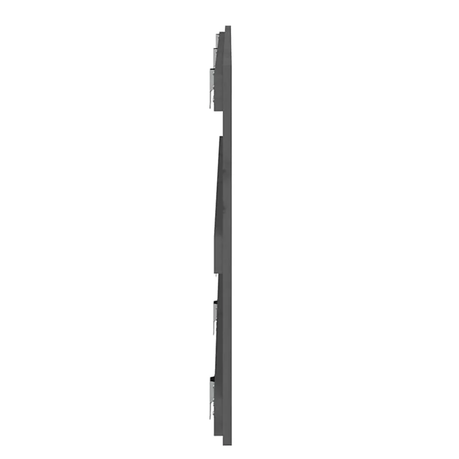 Vidaxl Tête de lit murale Gris 185x3x60 cm Bois massif de pin Discount