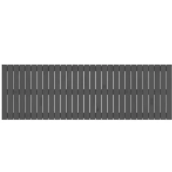 Vidaxl Tête de lit murale Gris 185x3x60 cm Bois massif de pin Discount