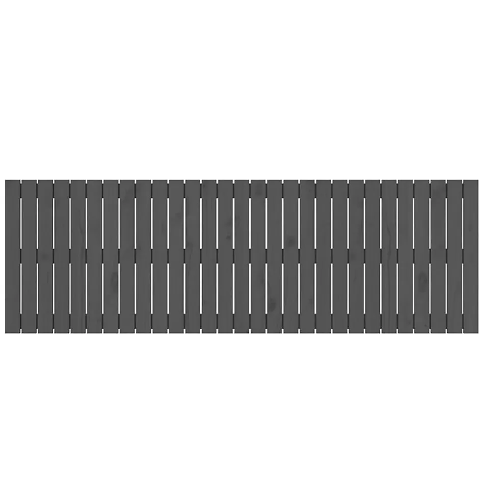 Vidaxl Tête de lit murale Gris 185x3x60 cm Bois massif de pin Discount