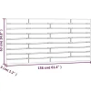 Vidaxl Tête de lit murale Gris 156x3x63 cm Bois massif de pin Clearance