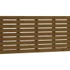 Vidaxl Tête de lit murale Marron miel 156x3x63 cm Bois massif de pin