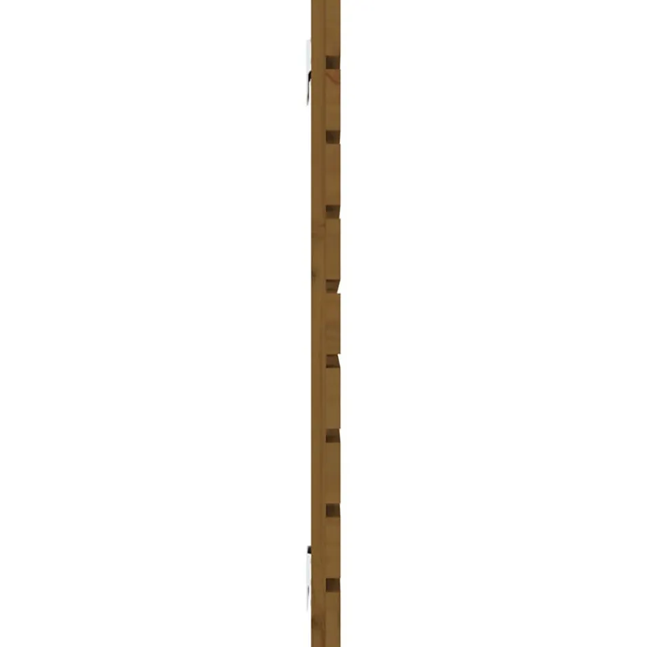 Vidaxl Tête de lit murale Marron miel 156x3x63 cm Bois massif de pin