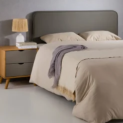 Idimex Tête de lit NAOFE 120 avec fixation murale - Gris