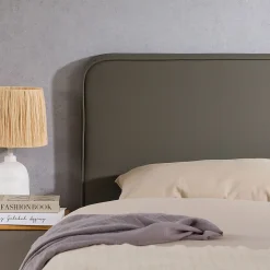 Idimex Tête de lit NAOFE 120 avec fixation murale - Gris