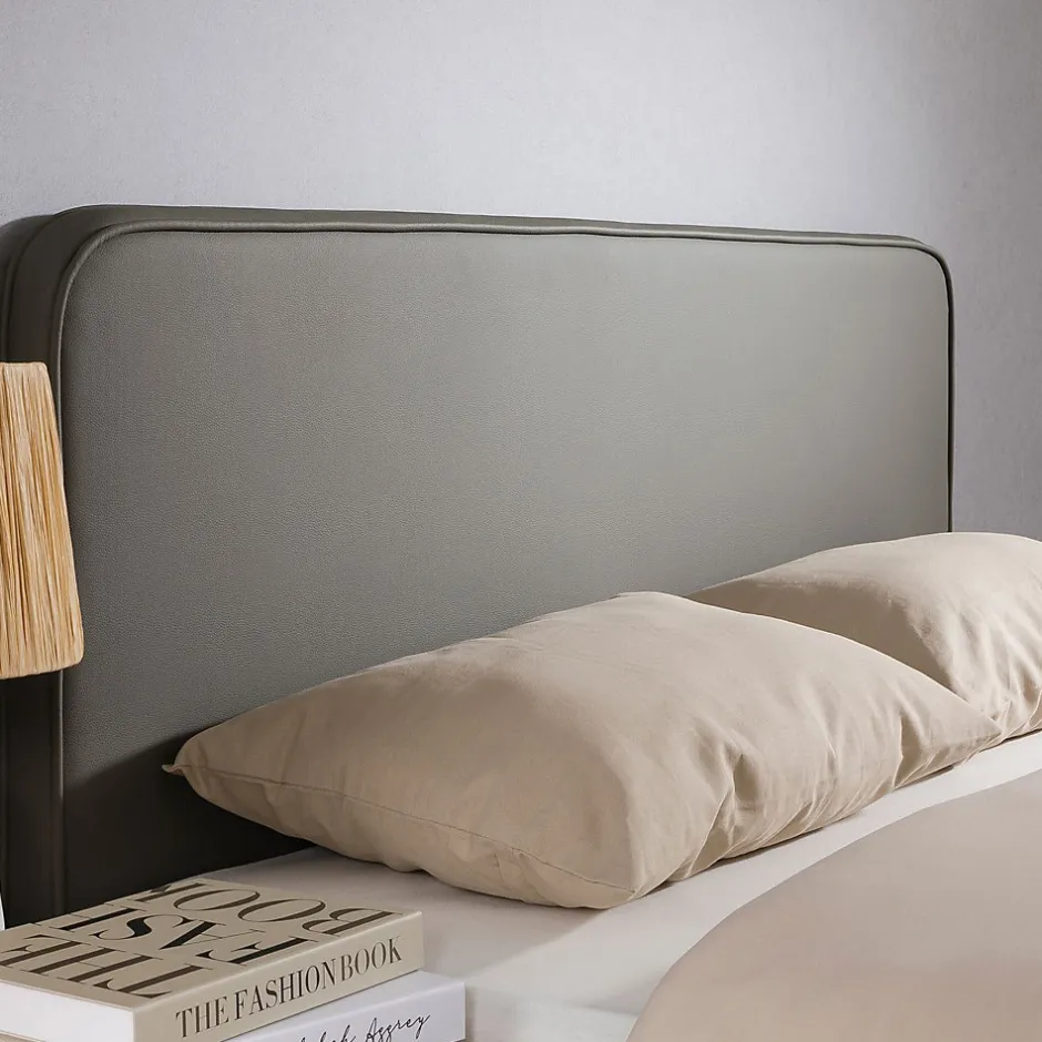 Idimex Tête de lit NAOFE 120 avec fixation murale - Gris