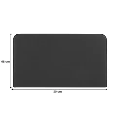 Idimex Tête de lit NAOFE 120 avec fixation murale - Noir Discount