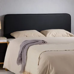 Idimex Tête de lit NAOFE 120 avec fixation murale - Noir Discount