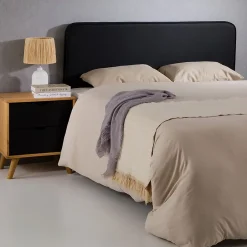 Idimex Tête de lit NAOFE 120 avec fixation murale - Noir Discount