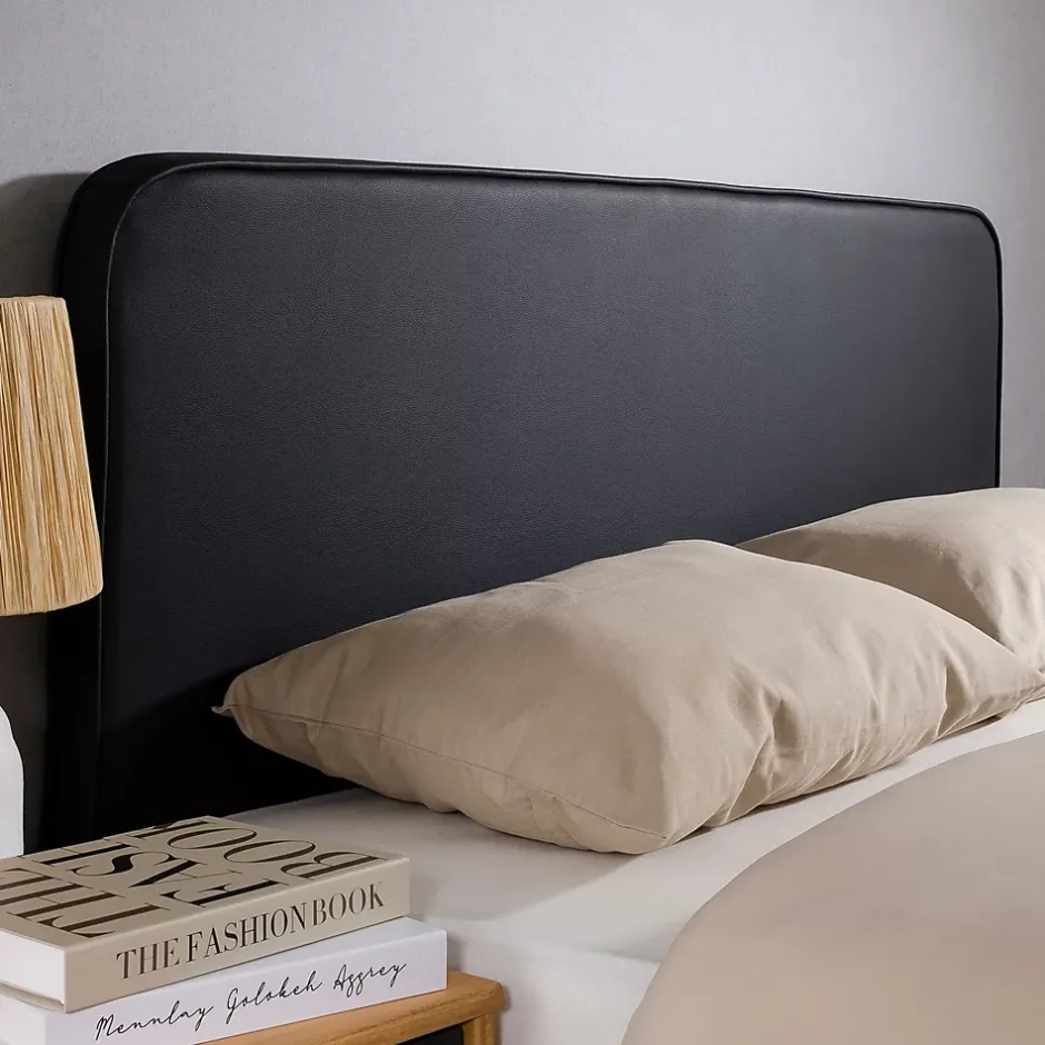 Idimex Tête de lit NAOFE 120 avec fixation murale - Noir Discount