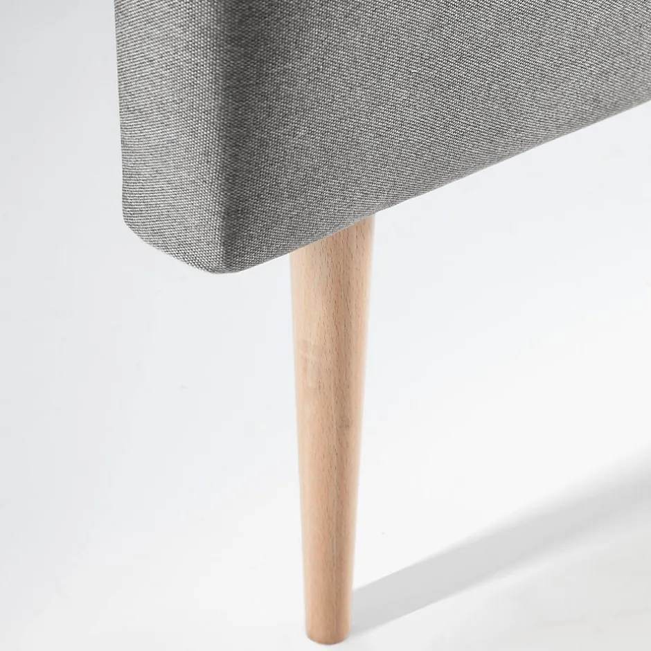 Vs Venta-Stock Tête de lit Oslo 90x100 cm, capitonnée Tissu Grey