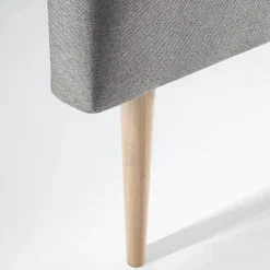 Vs Venta-Stock Tête de lit Oslo 150x100 cm, capitonnée Tissu Grey Hot