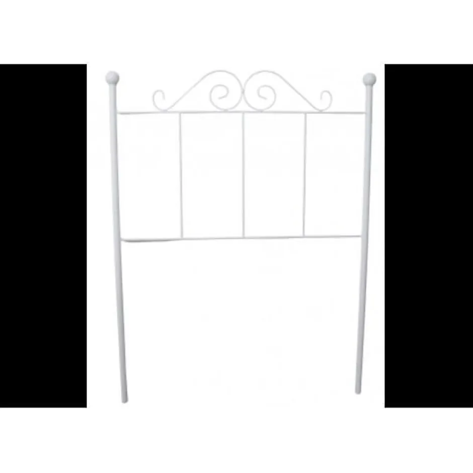 Eccox Tête de lit Palace Forge pour lit 150 Blanc 158x125x4. Matris