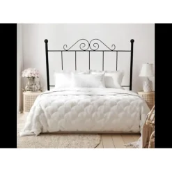 Eccox Tête de lit Palace Forge pour lit 135 Noir 143x125x4. Matris Best