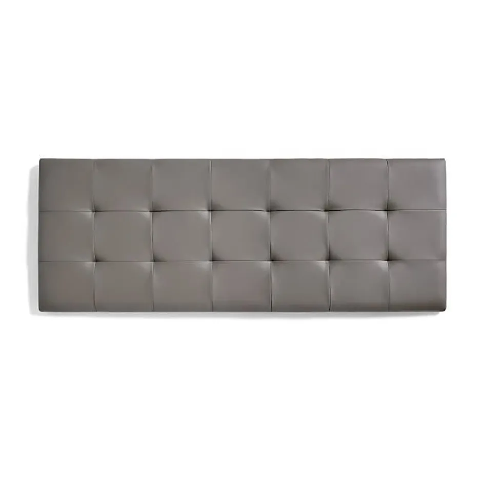 Eccox Tête de lit pour lit de 110 carrés en similicuir Capitone 112 x 57 x 5 cm Gris. Outlet