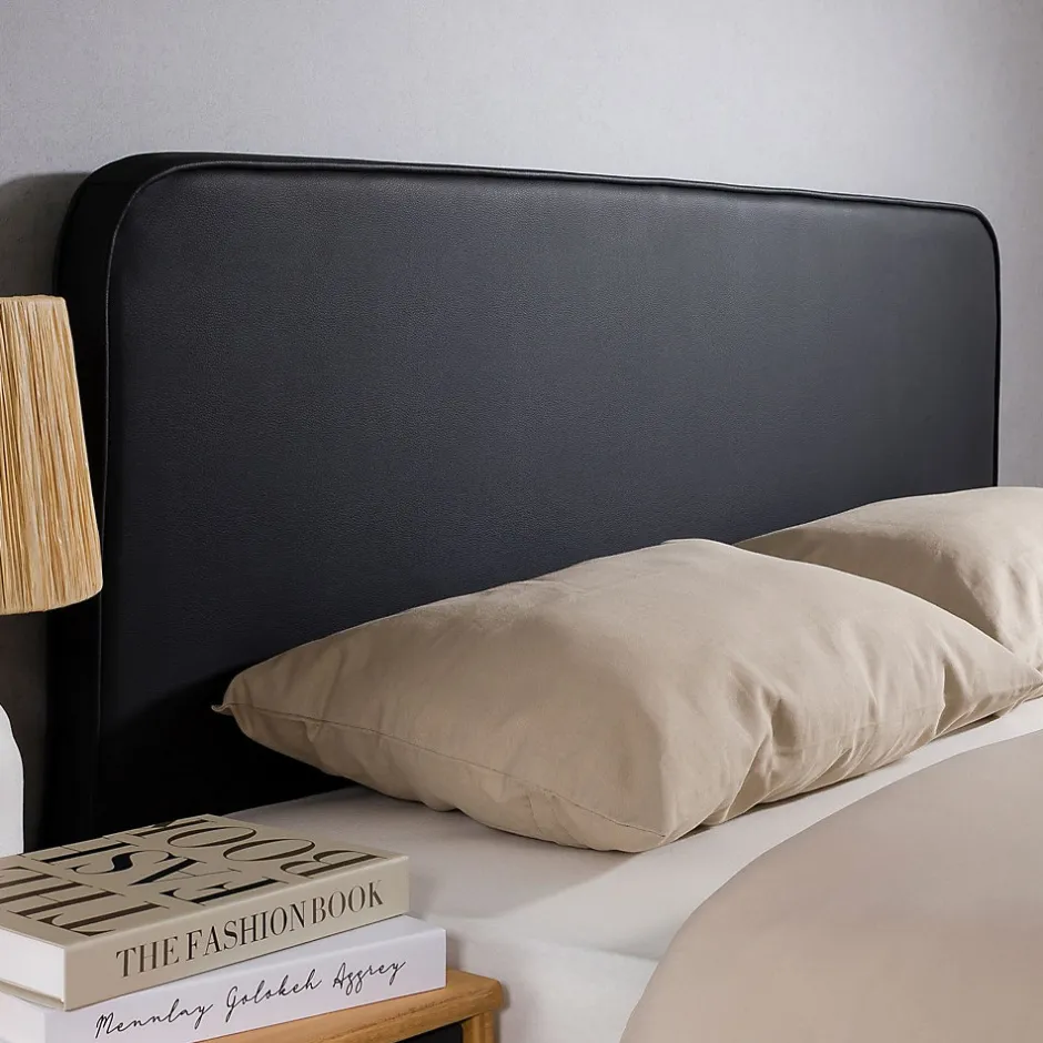 Idimex Tête de lit RIVEN 140 avec fixation murale - Noir