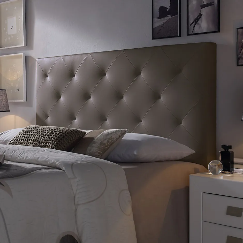 Vs Venta-Stock Tête de lit Rombo 160x60 cm Chocolat, rembourrée de Mousse