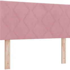 Vidaxl Tête de lit Rose 100 cm Velours Outlet