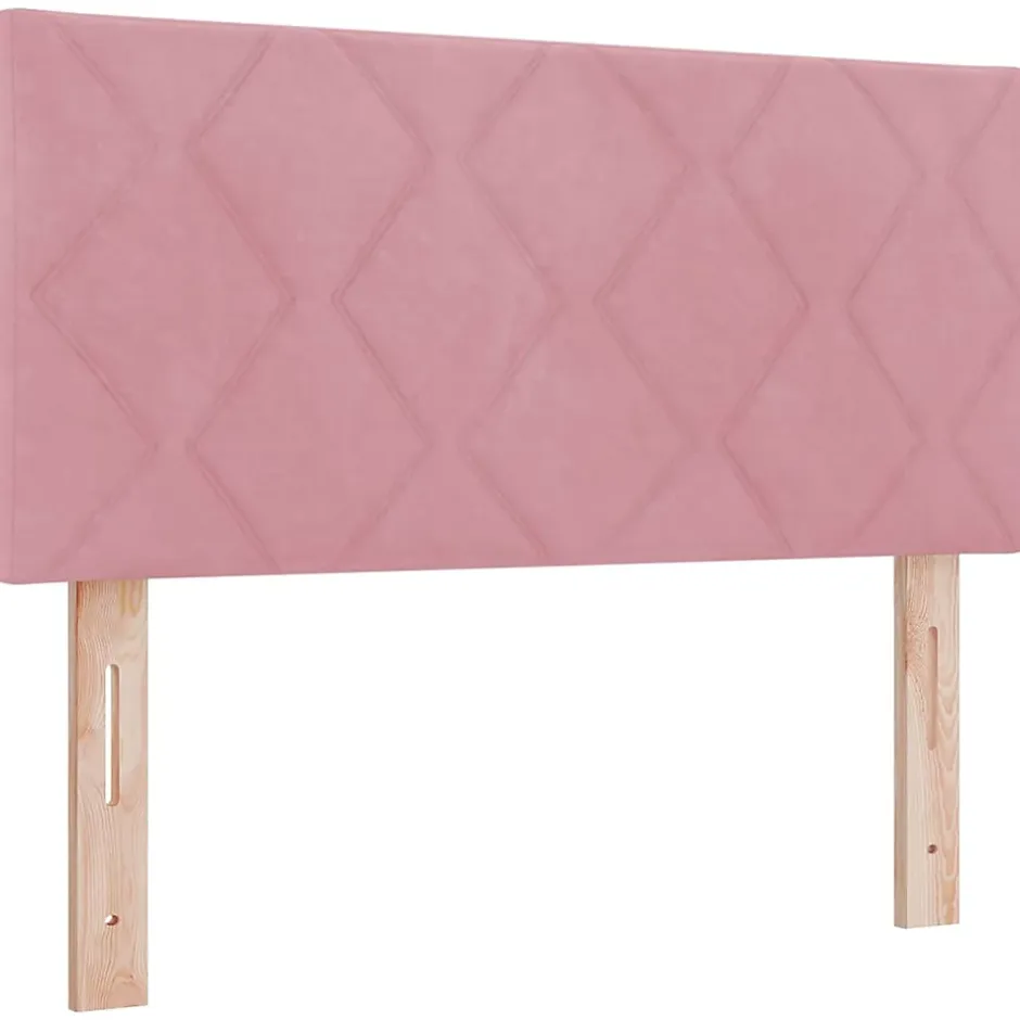 Vidaxl Tête de lit Rose 100 cm Velours Outlet