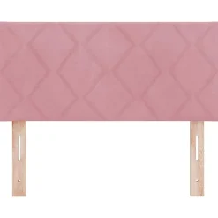 Vidaxl Tête de lit Rose 100 cm Velours Outlet
