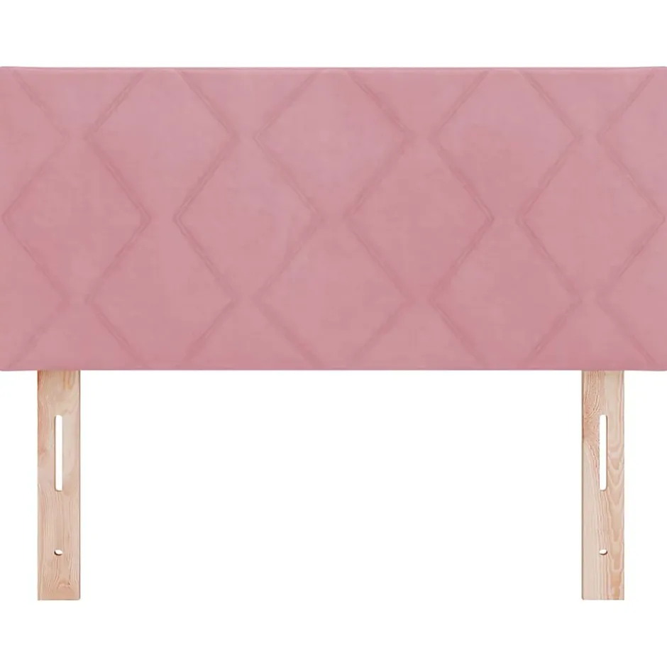 Vidaxl Tête de lit Rose 100 cm Velours Outlet