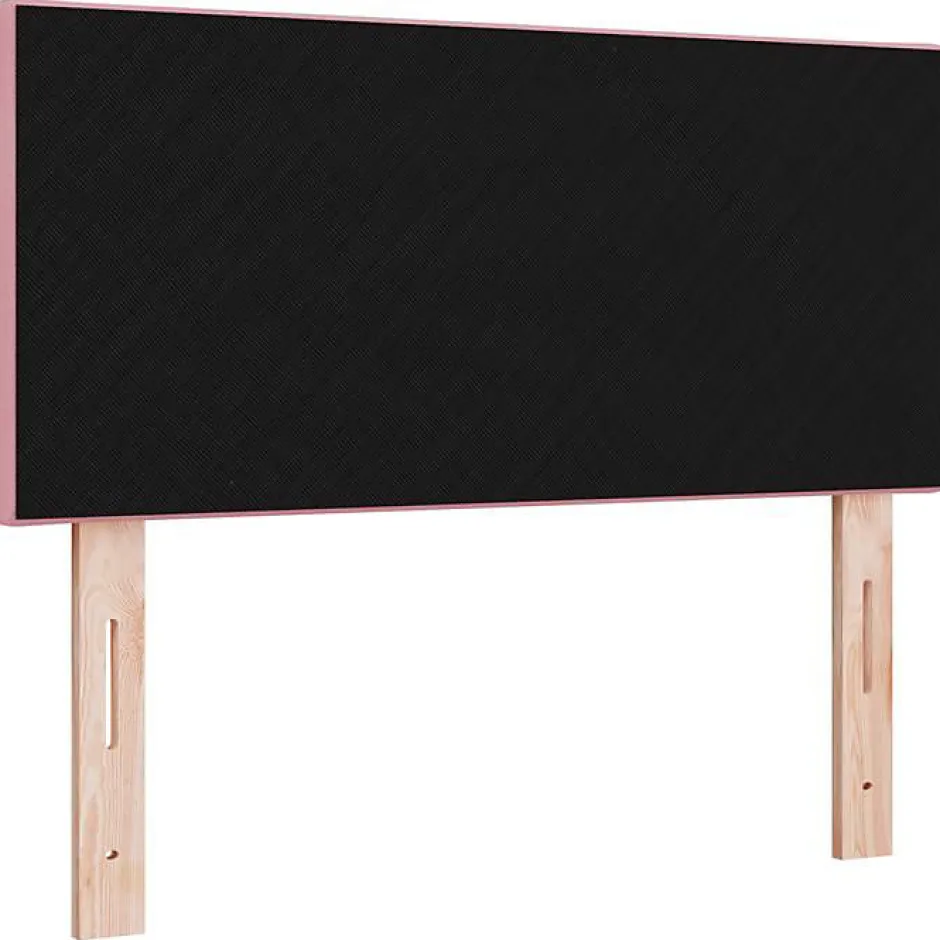 Vidaxl Tête de lit Rose 100 cm Velours Outlet
