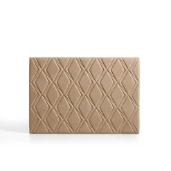 Eccox Tête de lit Rubi pour lit 90 en tissu camel 115x115x8.