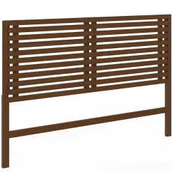 IDMarket Tête de lit sur pied en lattes AVA 160 cm façon bois vieilli Best