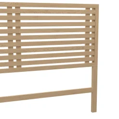 IDMarket Tête de lit sur pied en lattes AVA 160 cm façon bois clair Sale