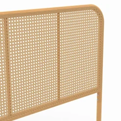 IDMarket Tête de lit sur pied FLORA 160 cm façon cannage Best