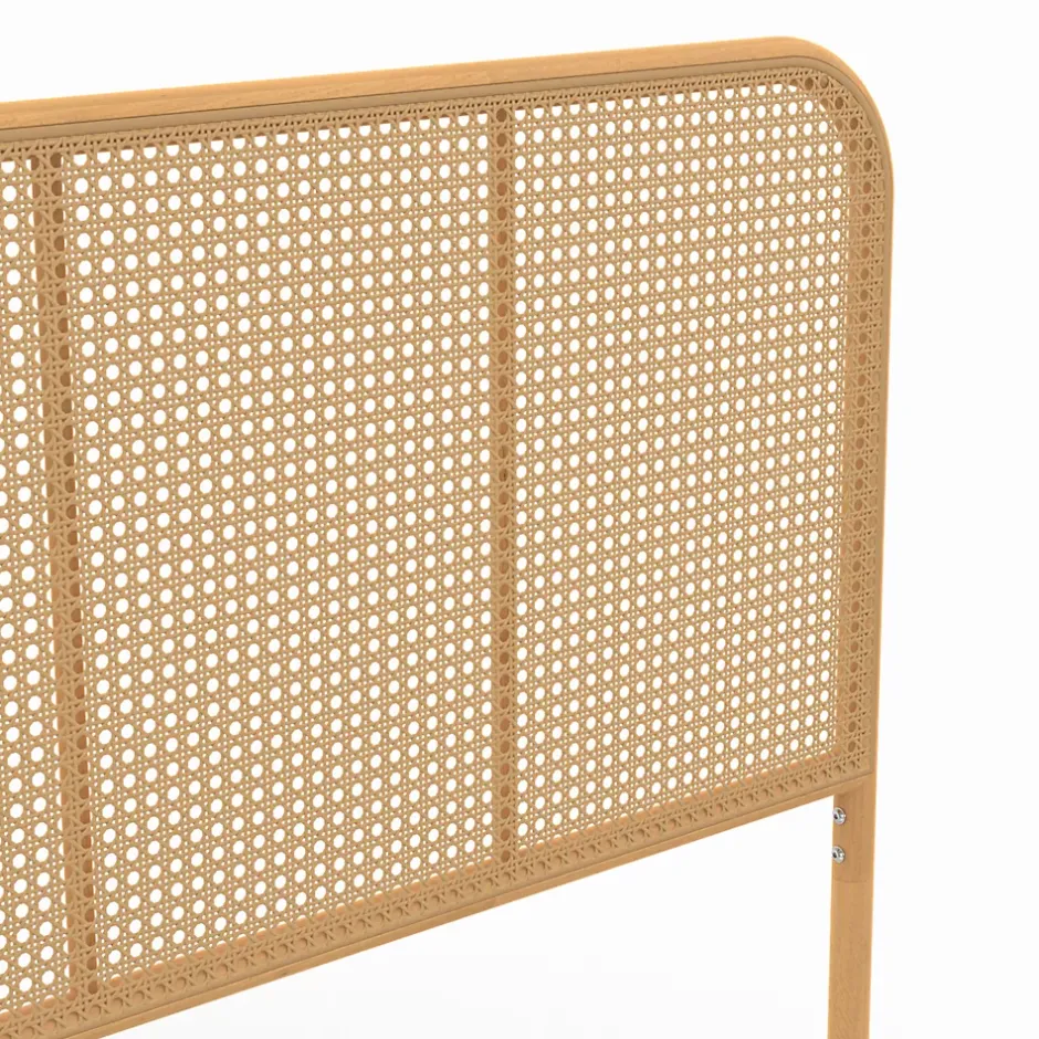 IDMarket Tête de lit sur pied FLORA 160 cm façon cannage Best