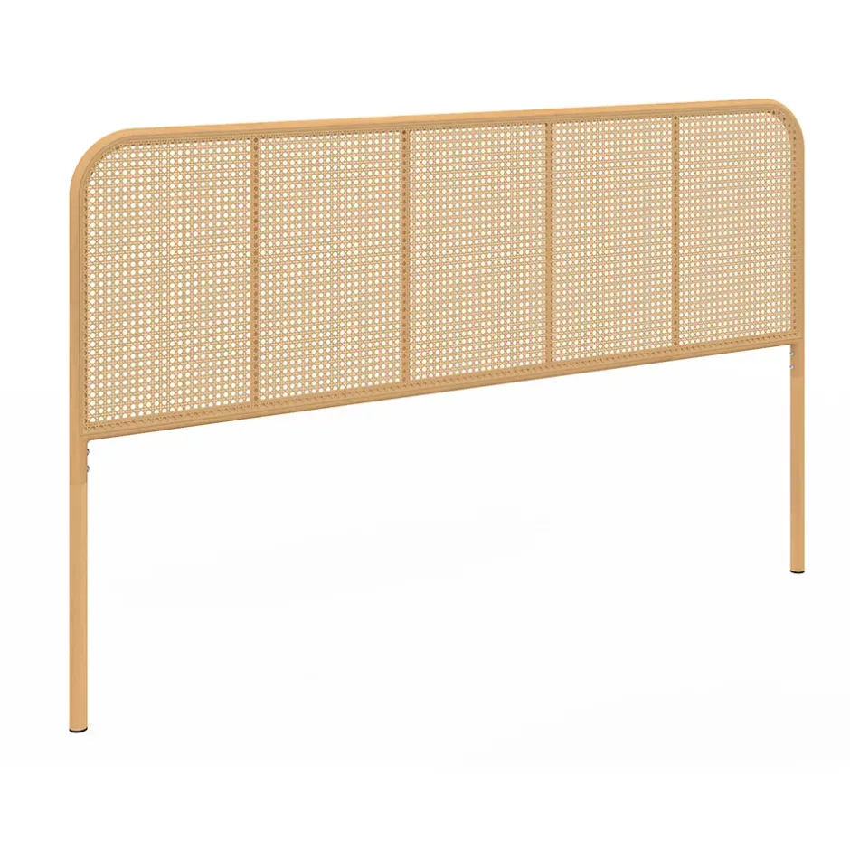 IDMarket Tête de lit sur pied FLORA 160 cm façon cannage Best