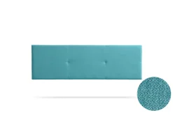 Moonia Tête de Lit Tapisée ALMA Aqualine 170x50x5 cm - Turquoise -
