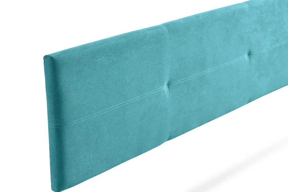 Moonia Tête de Lit Tapisée ALMA Aqualine 170x50x5 cm - Turquoise -