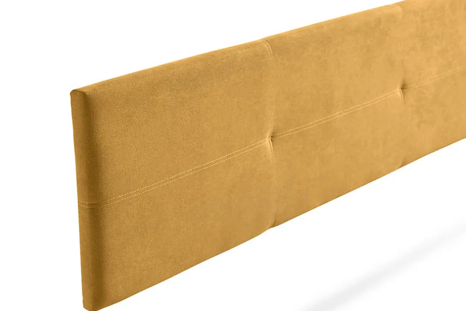 Moonia Tête de Lit Tapisée ALMA Aqualine 90x50x5 cm - Moutarde -