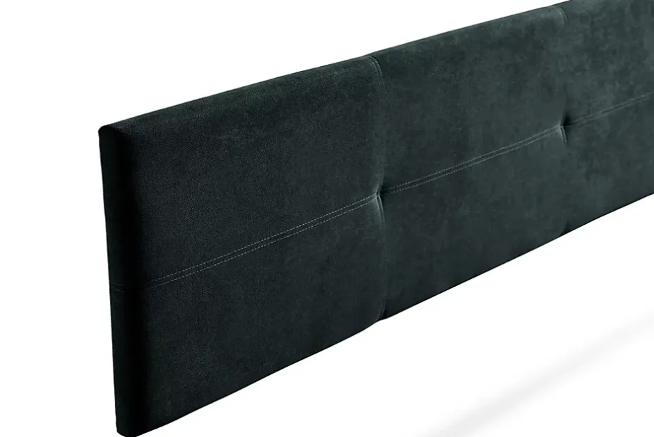 Moonia Tête de Lit Tapisée ALMA Aqualine 170x50x5 cm - Noir - Clearance