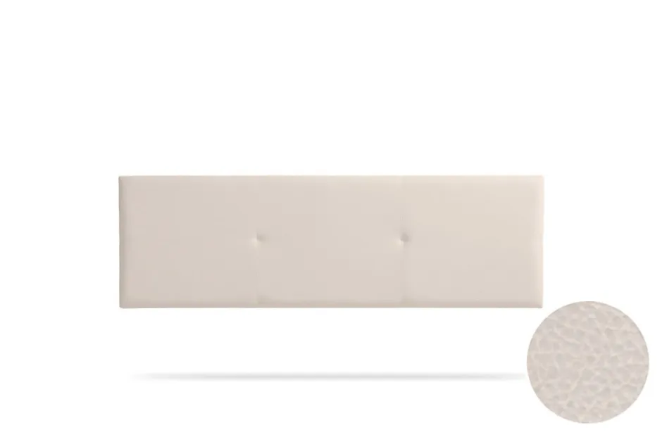 Moonia Tête de Lit Tapisée ALMA Simili cuir 145x50x5 cm - Beige -