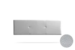 Moonia Tête de Lit Tapisée ALMA Simili cuir 90x50x5 cm - Argent - Sale