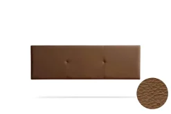 Moonia Tête de Lit Tapisée ALMA Simili cuir 115x50x5 cm - Marron - New
