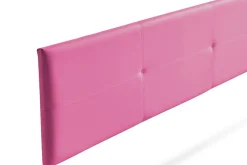 Moonia Tête de Lit Tapisée ALMA Simili cuir 145x50x5 cm - Rose -