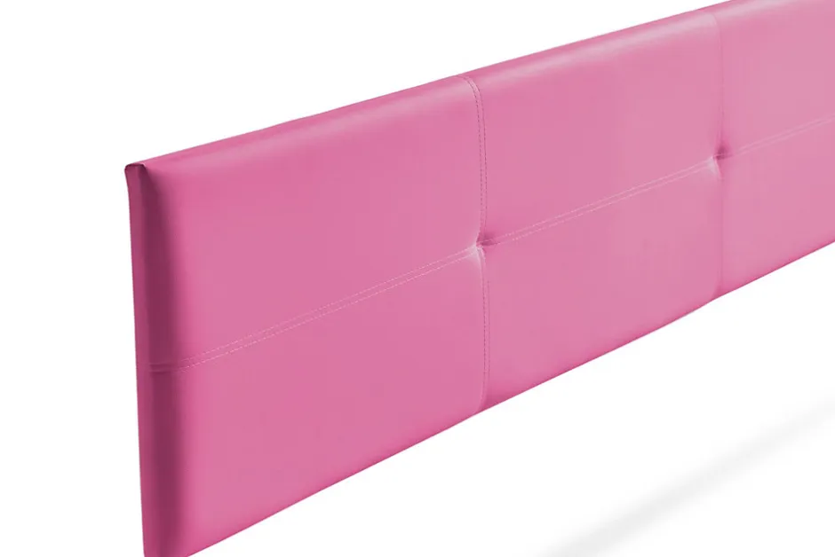 Moonia Tête de Lit Tapisée ALMA Simili cuir 145x50x5 cm - Rose -