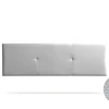 Moonia Tête de Lit Tapisée ALMA Simili cuir 145x50x5 cm - Argent -